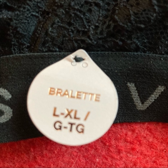 ROSE + VINE Bralette Sz L-XL Lace Cross Back Strap NWT - Picture 2 of 8